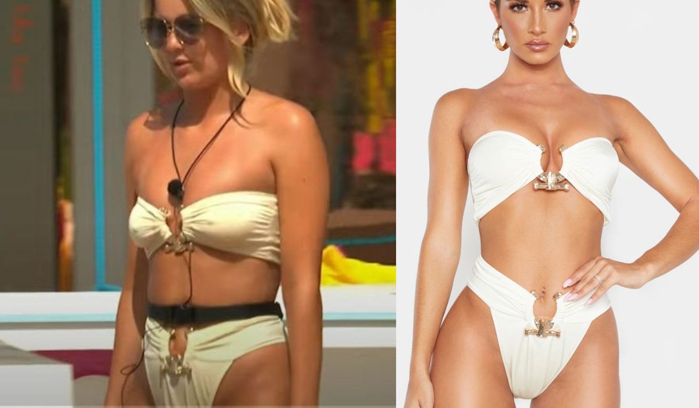 Tasha's Cream Bandeau Bikini