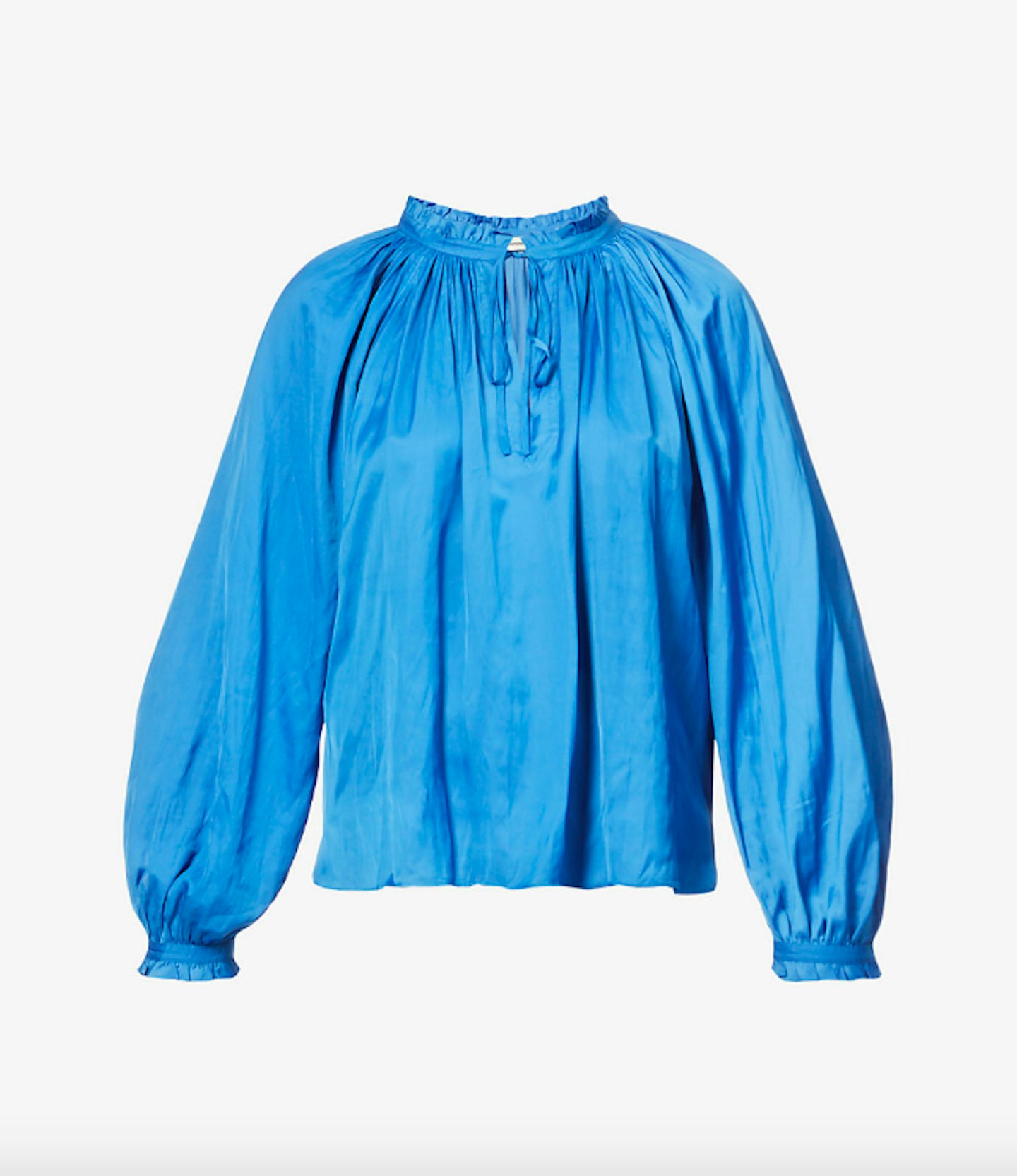 Zadig & Voltaire, Theresa Tie-Neck Satin Shirt, WAS £300 NOW £210