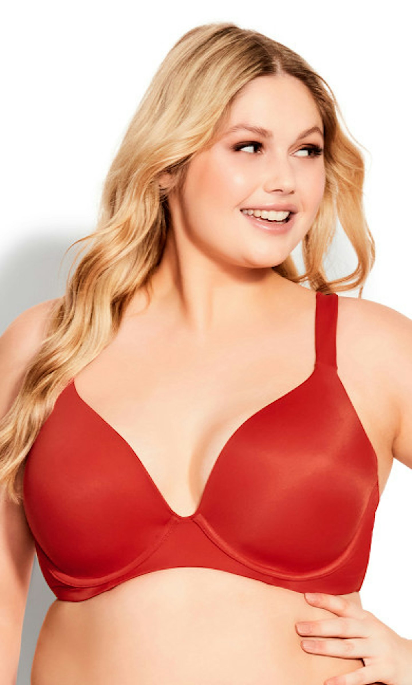 how to find the best bra Evans, Plunge Bra In Red Sizes 40D - 50D, WAS £25 NOW £20