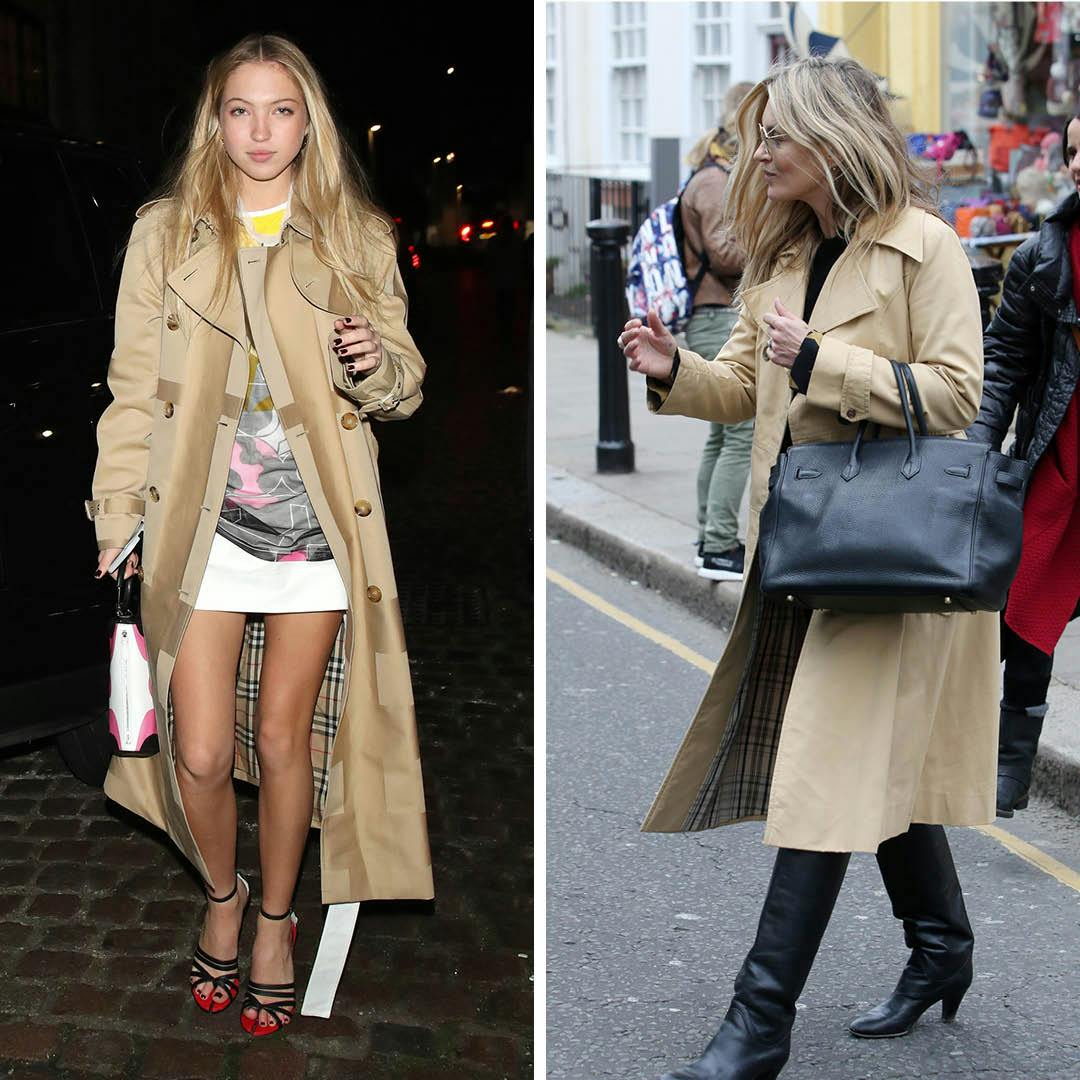 Kate moss cheap burberry trench