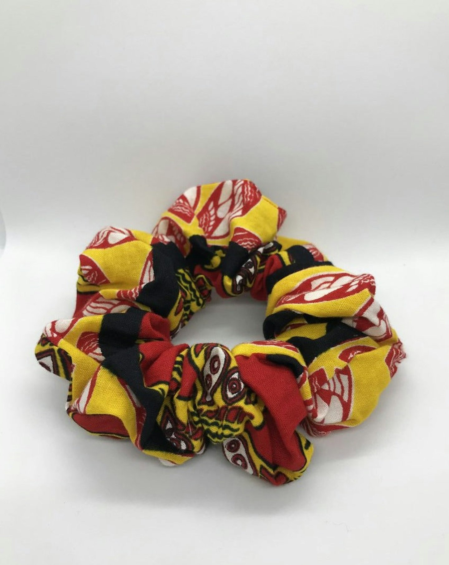 Slick Back Scrunchies x Kanga, Red & Yellow