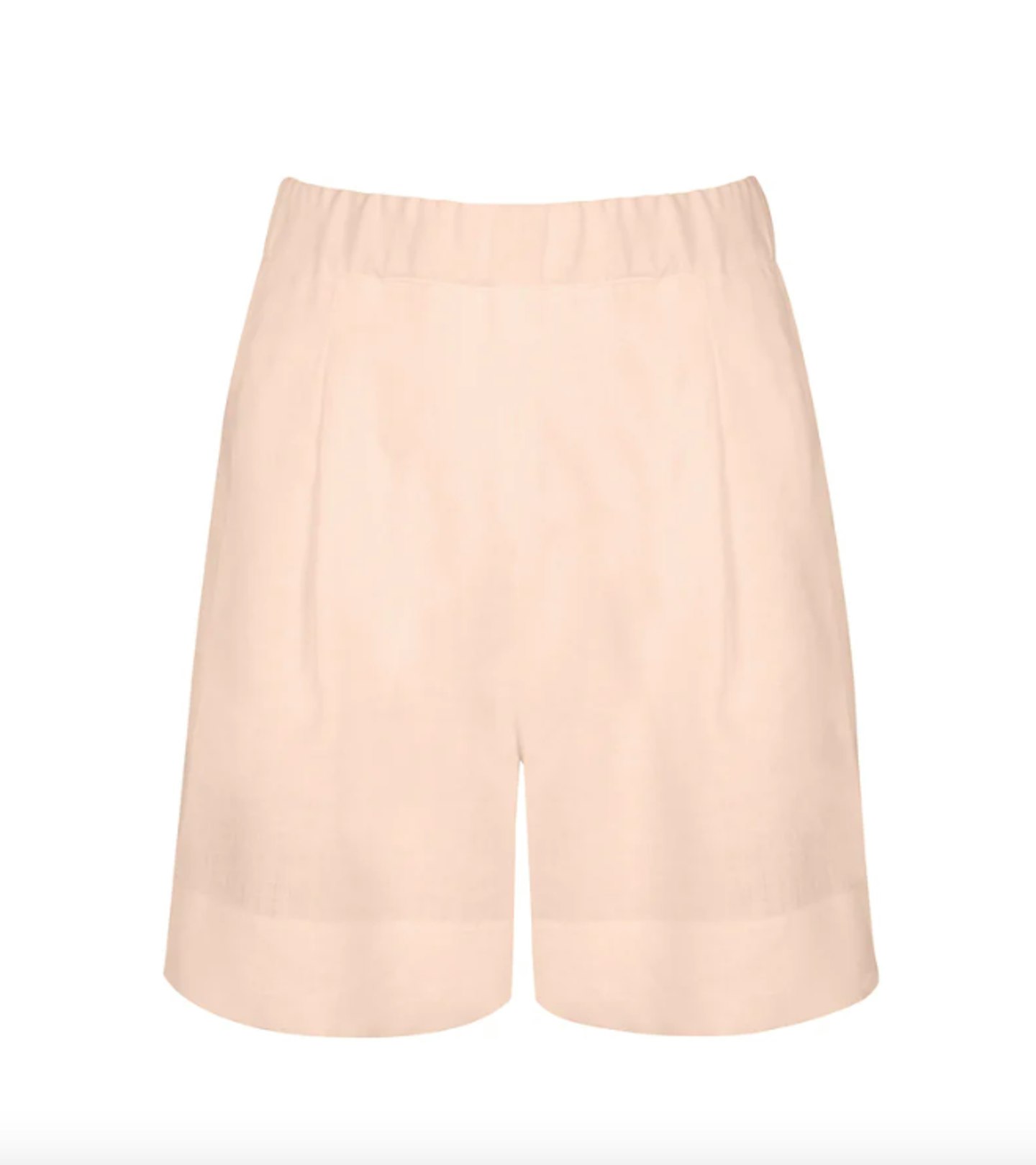Asceno, Zurich Peach Organic Linen Shorts, £155