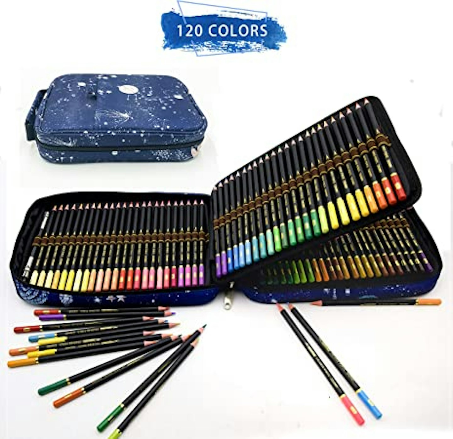 ZZONEART, 120 Colour Pencils Set, WAS £28.99 NOW £23.19