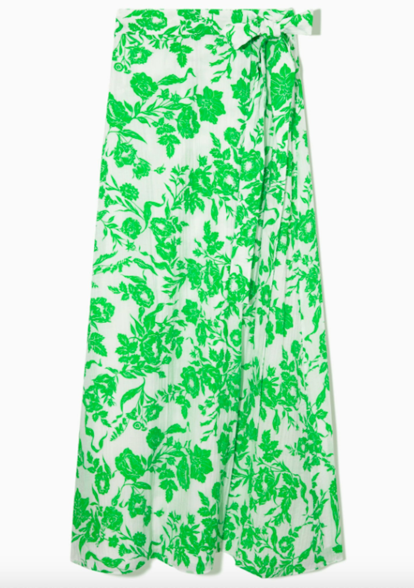 COS, Floral-Print Maxi Wrap Skirt