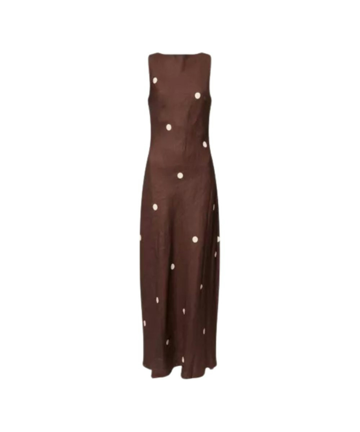 Dissh, Beverly Polka-Dot Linen Midi Dress