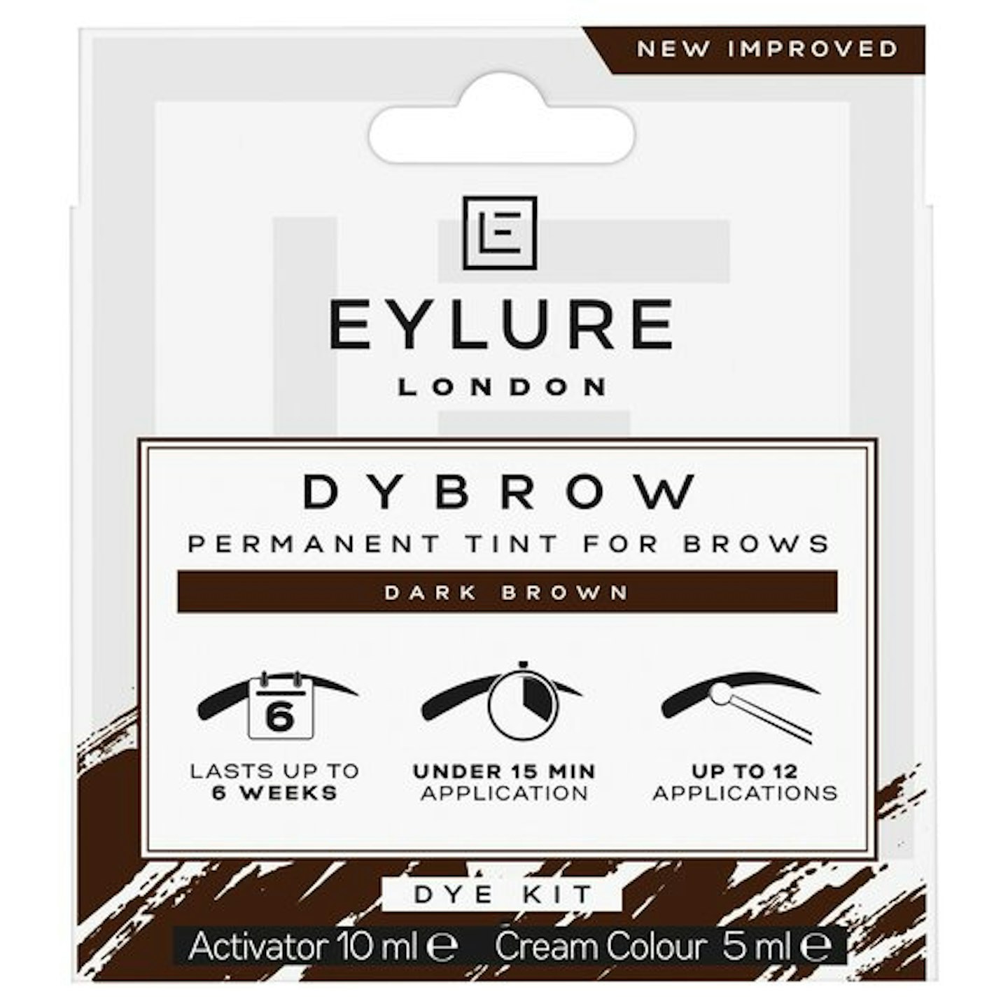 Eylure Dybrow Dye Kit in Dark Brown