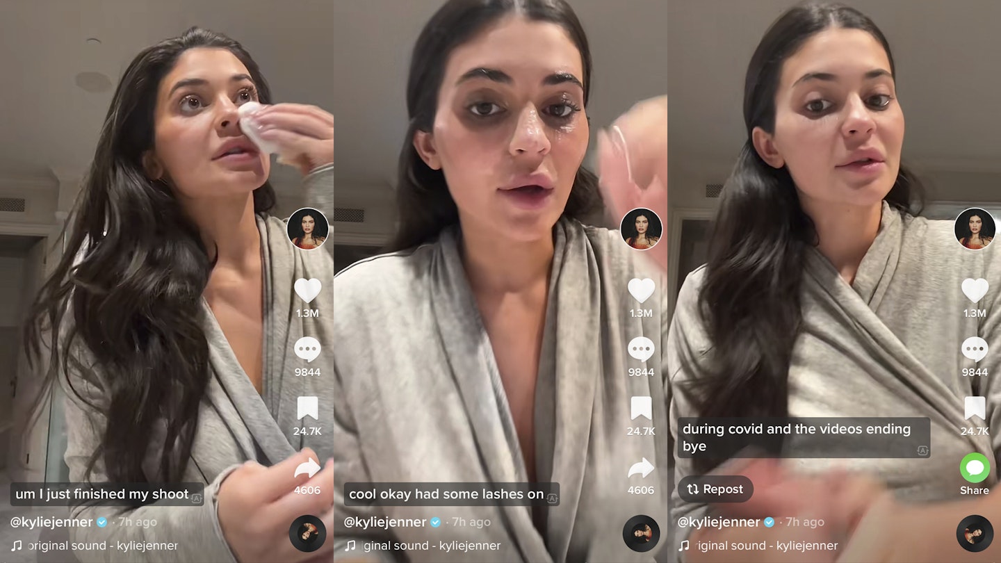 Kylie jenner evening skincare routine