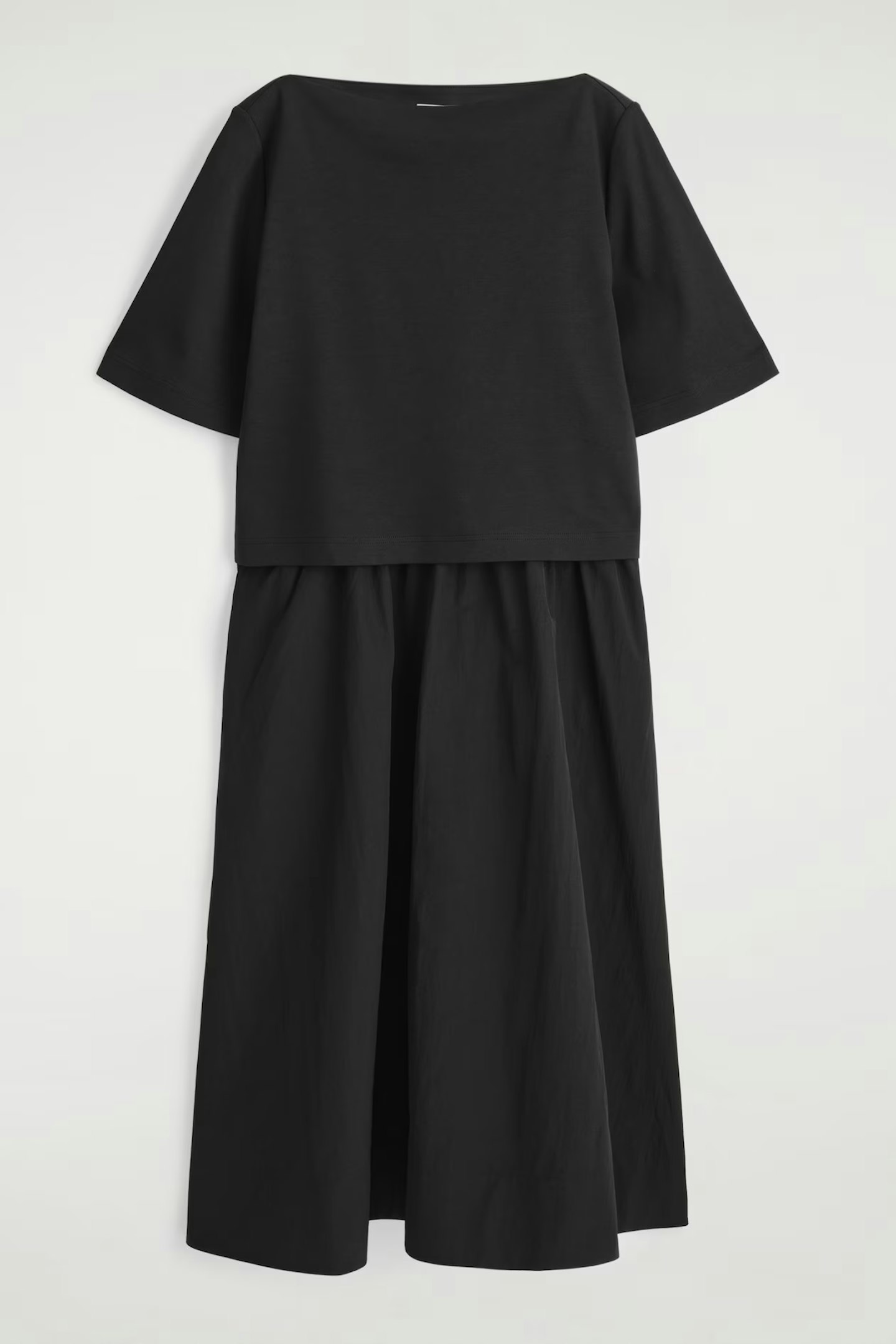 COS Layered Boat Neck Midi Dress