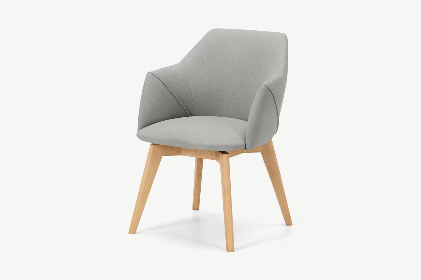 Lule Office Chair, Hail Grey and Oak