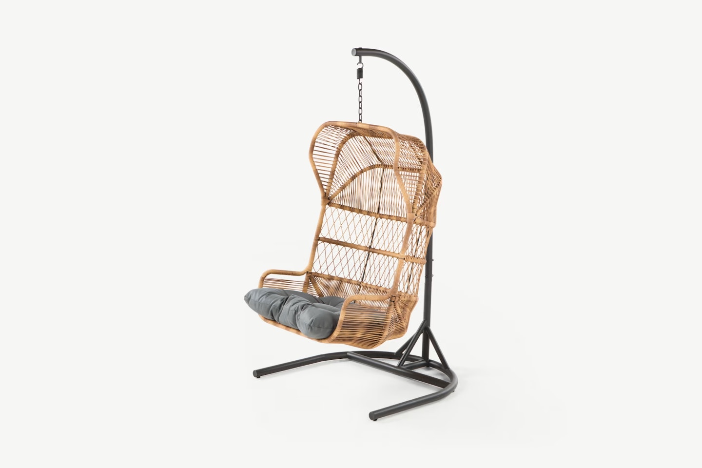 Lyra Garden Hanging Chair, Charcoal Grey