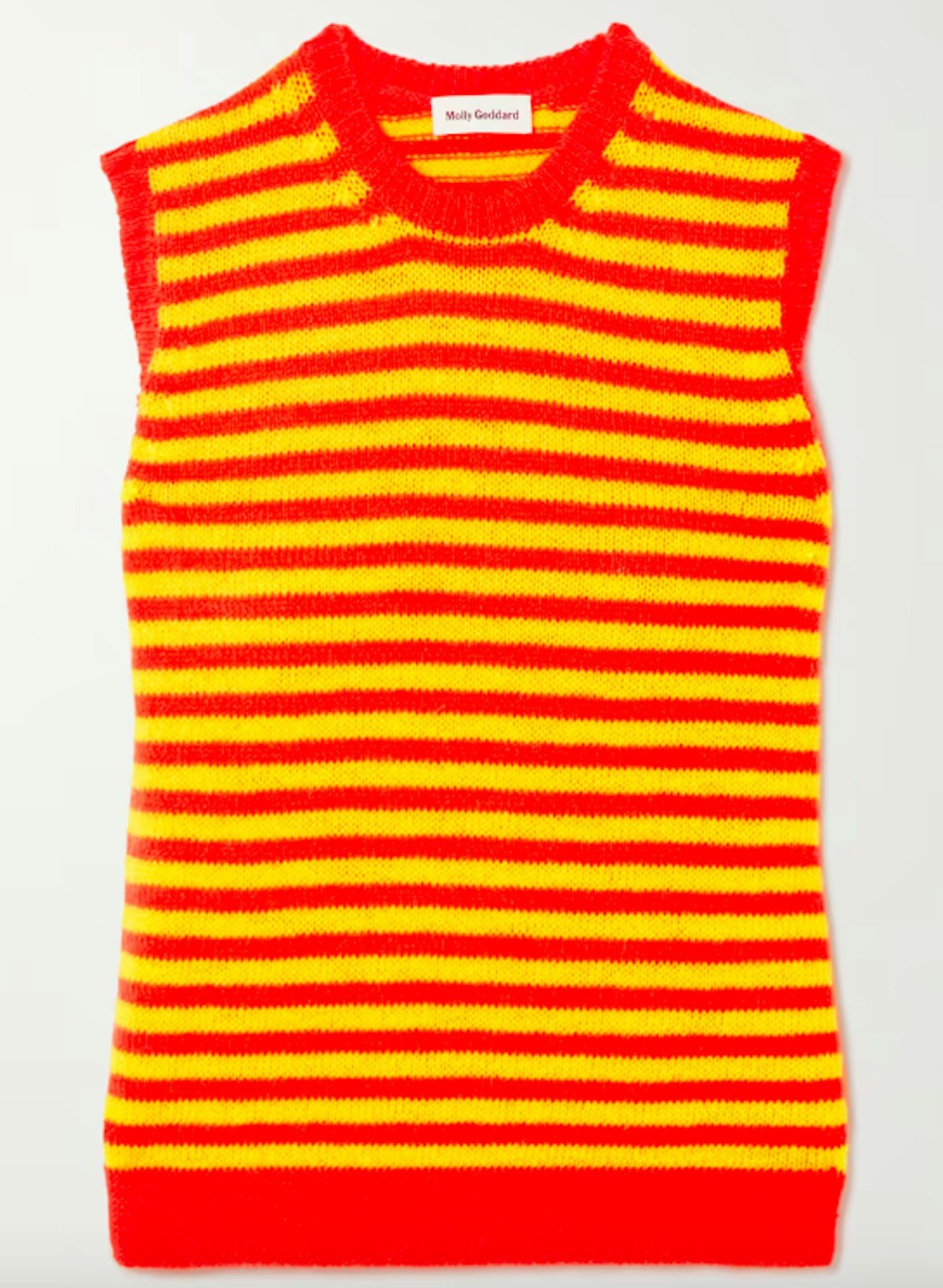 Molly Goddard, Striped Wool Vest, WAS £320 NOW £128