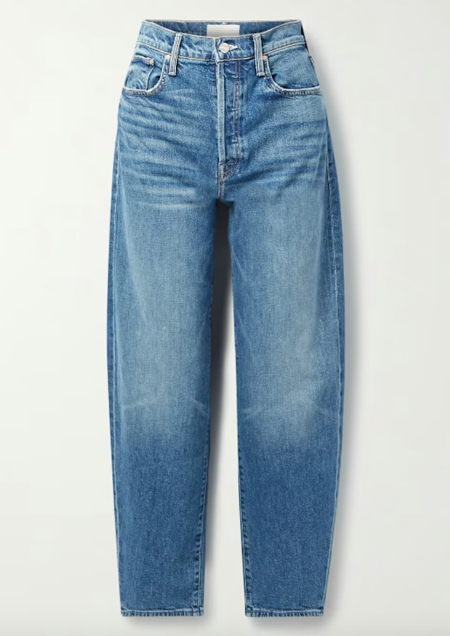 Mother, The Curbside Cropped High-Rise Tapered Jeans, WAS £270 NOW £108