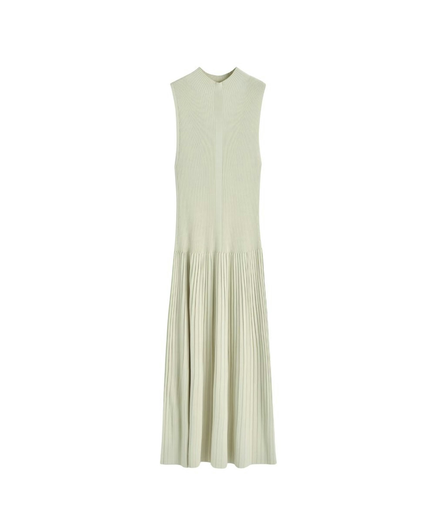 COS, Pleated High Neck Dress