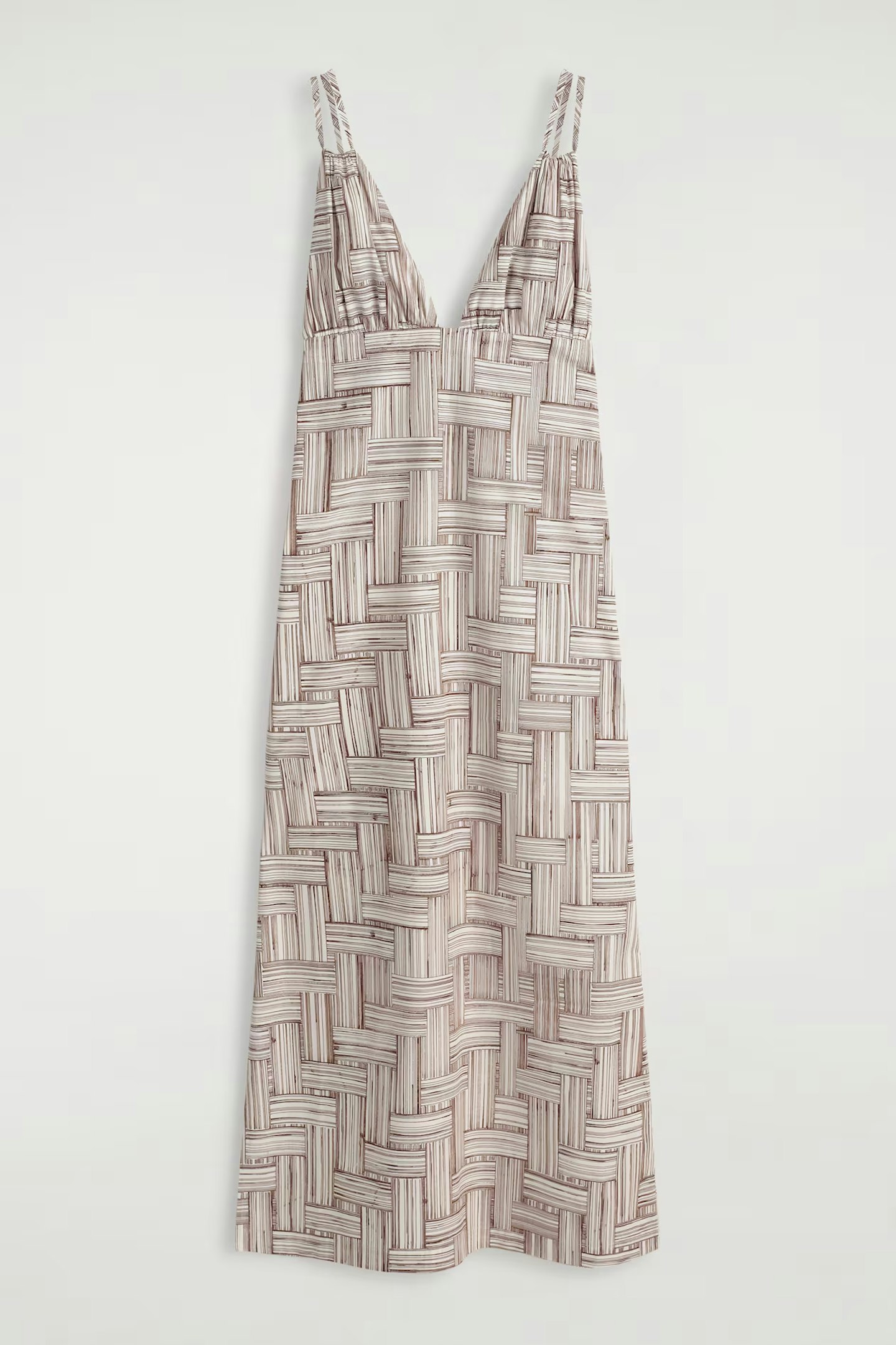 COS Printed V-Neck Maxi Dress