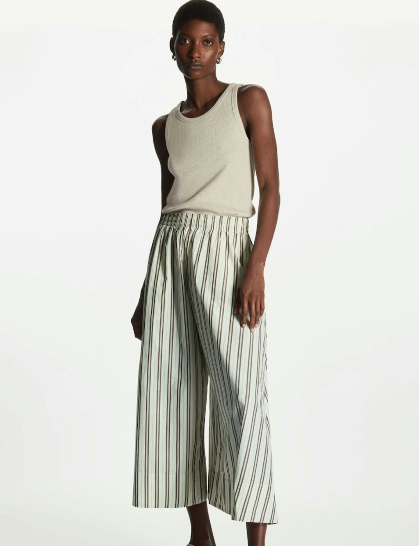 COS, Wide-Leg Striped Trousers, £69