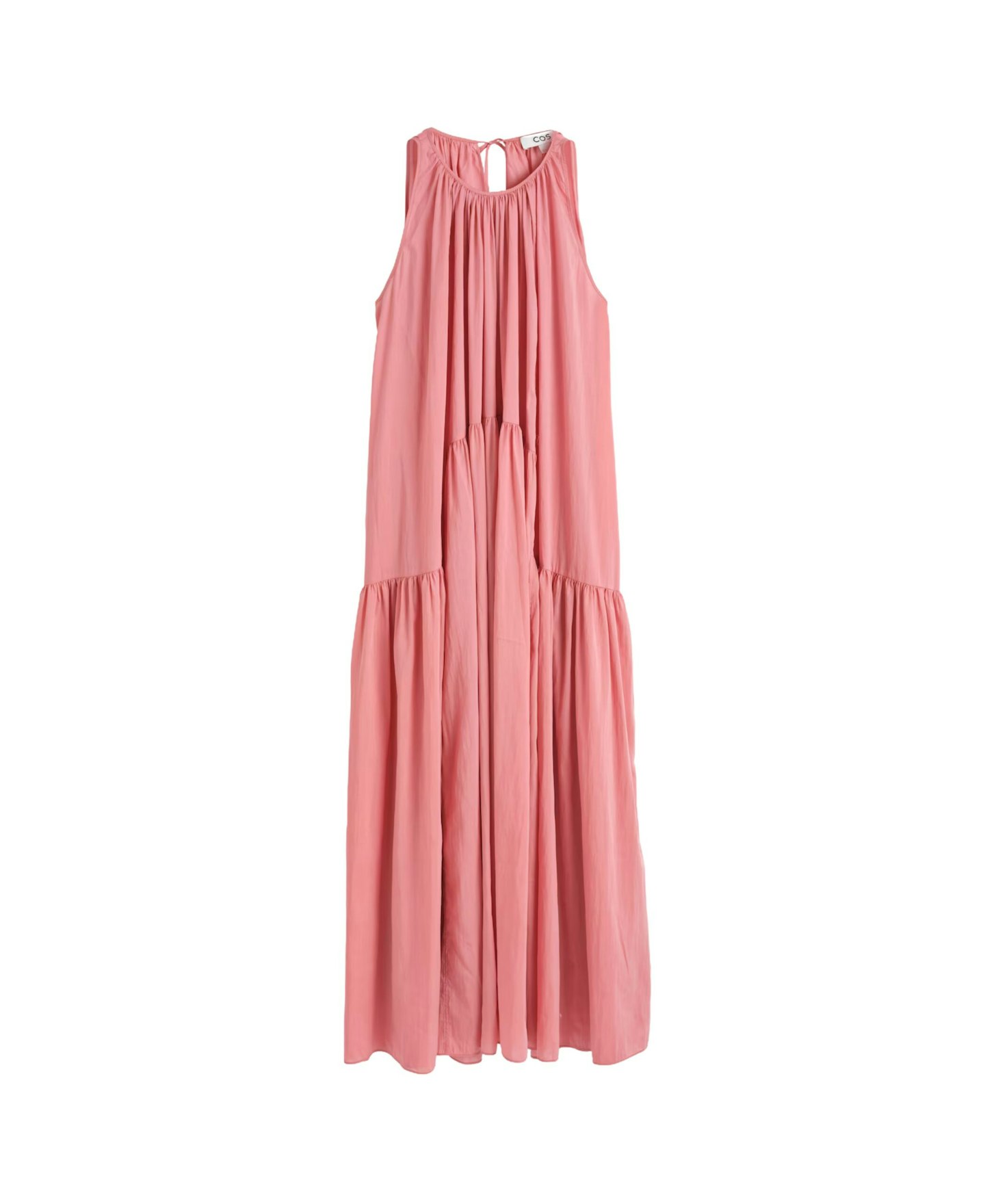 Gathered Halterneck Maxi Dress