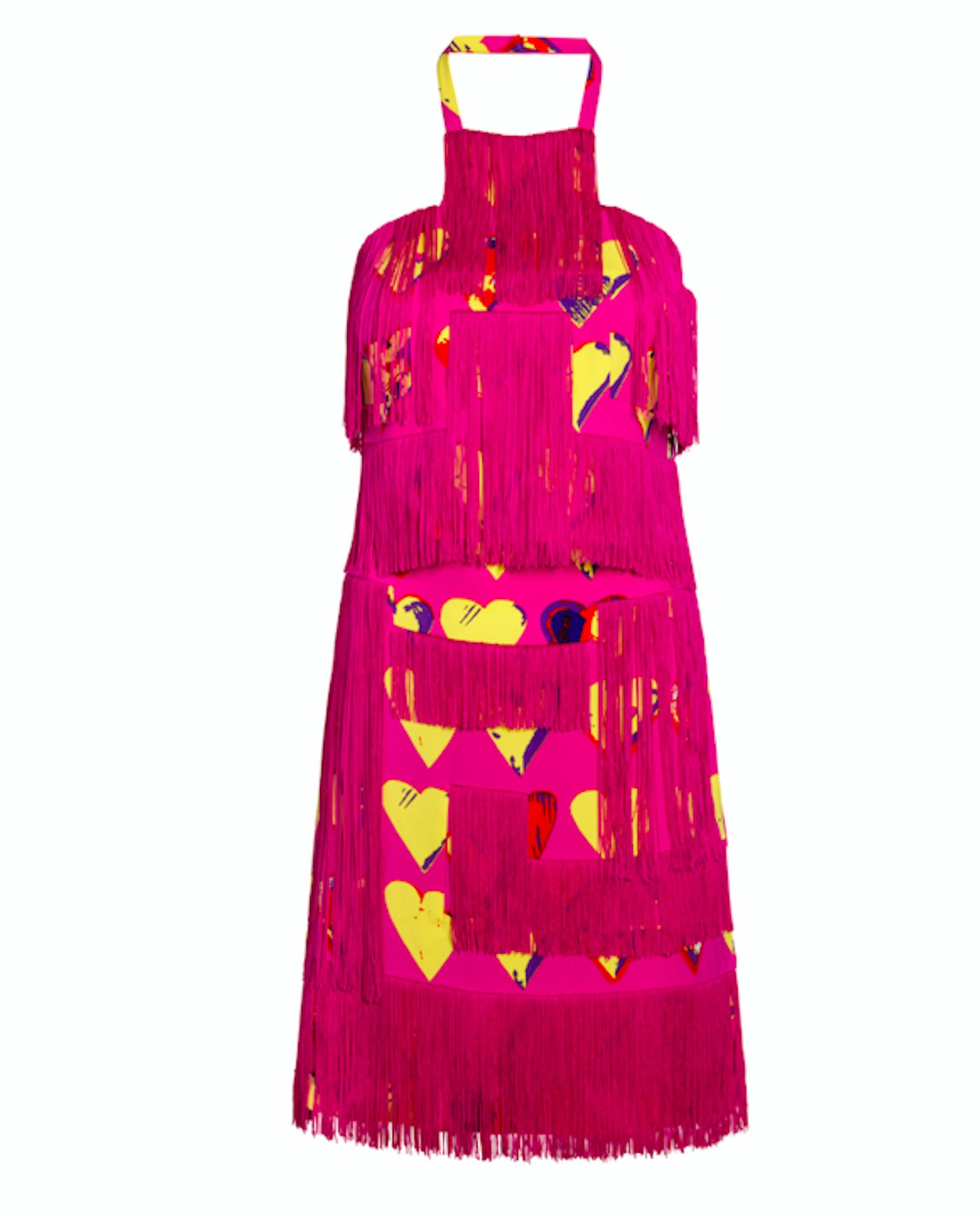 Versace, Pink Fringed Dress