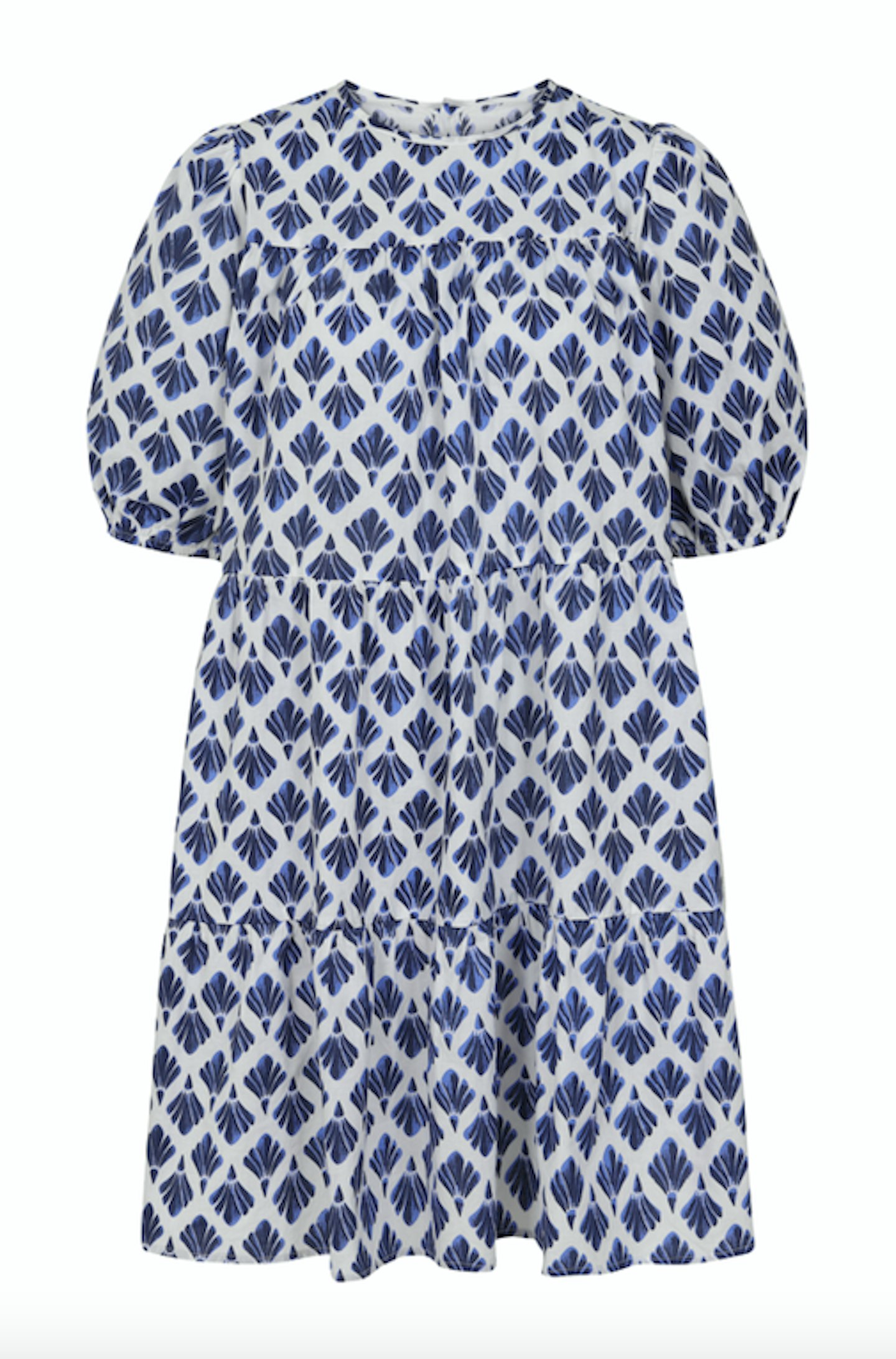 Blue Tile Print Mini Smock Dress, £48