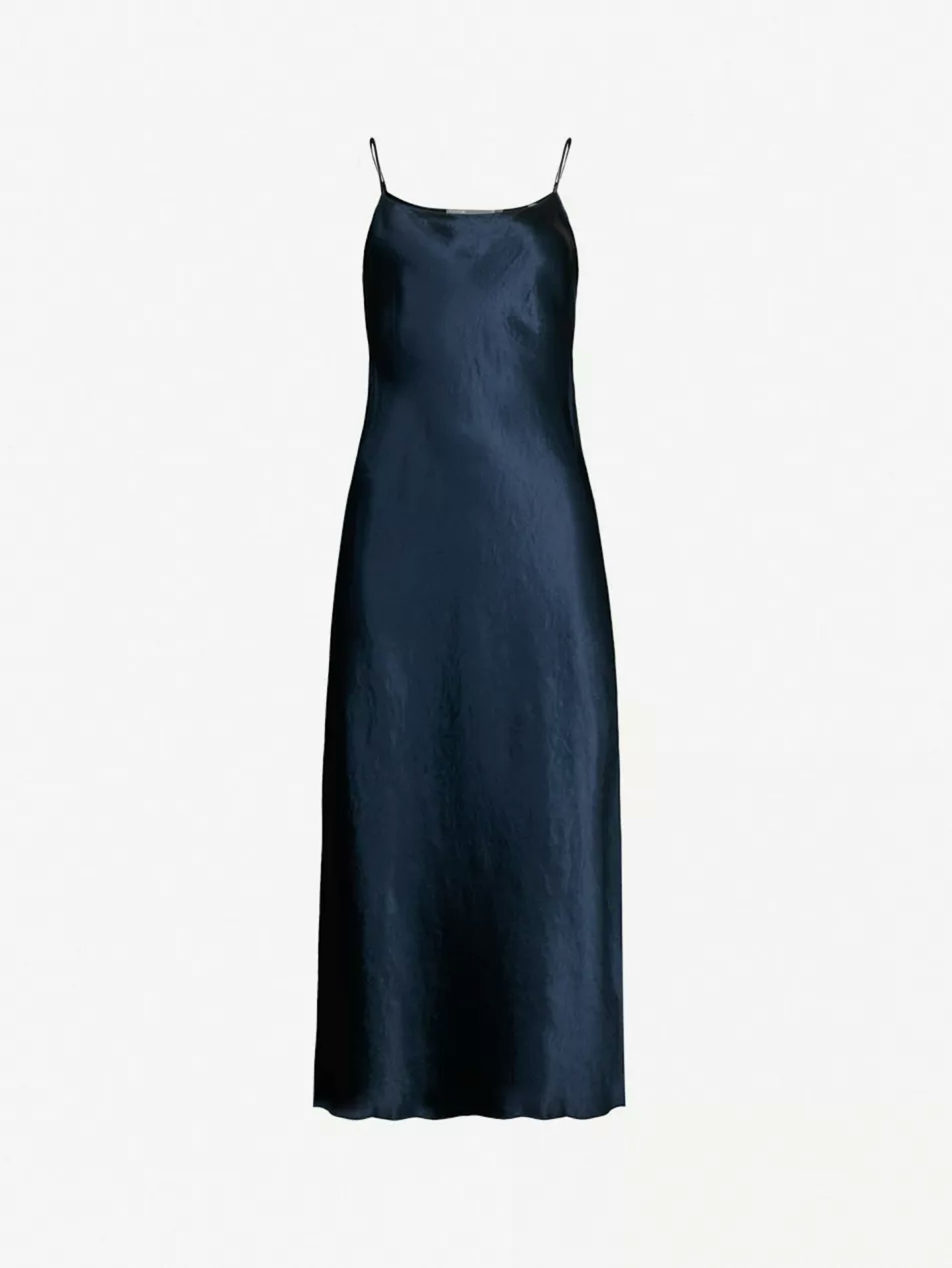 vince sleeveless satin maxi