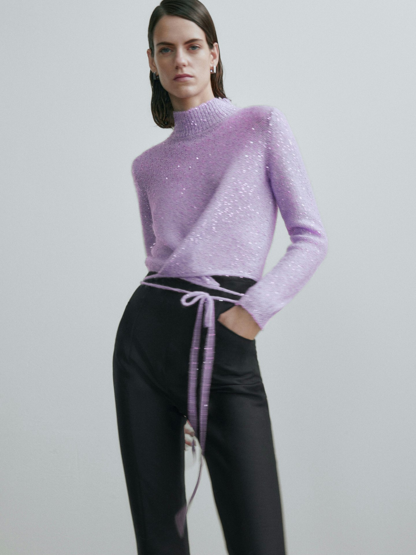Knit Sweater With Straps