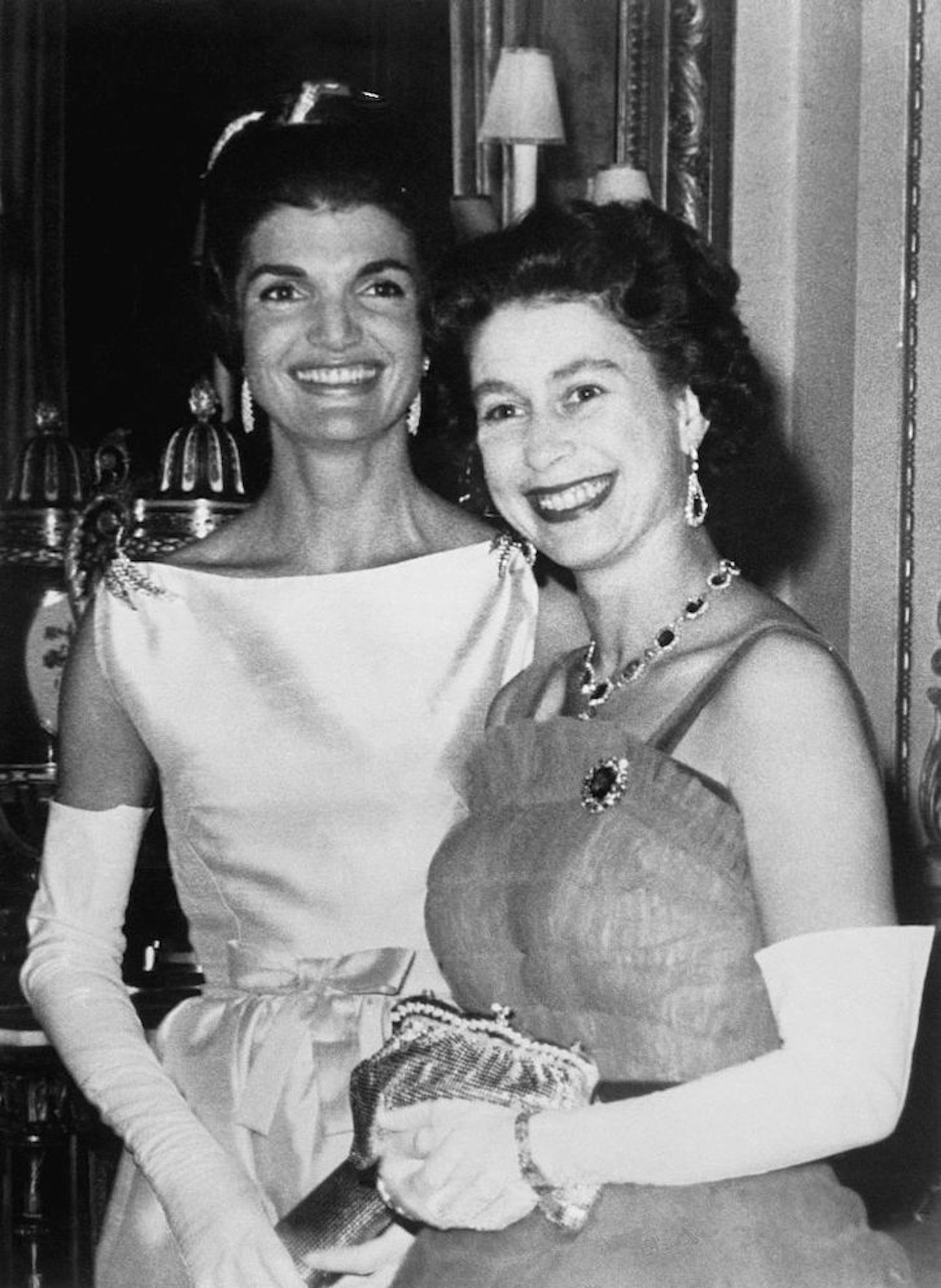 Queen Elizabeth and Jacqueline Kennedy