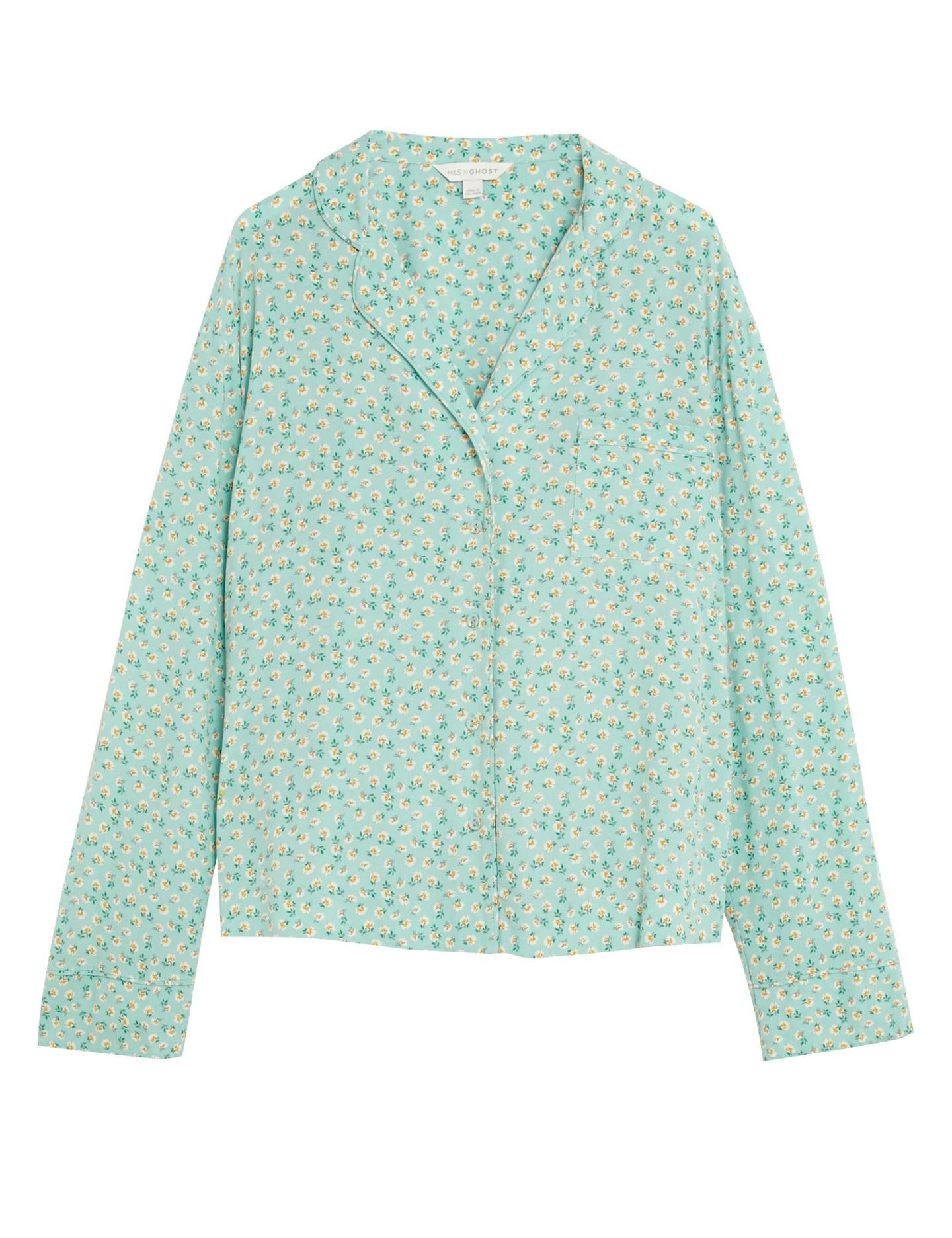 M&S X Ghost PYJAMA SHIRT £22