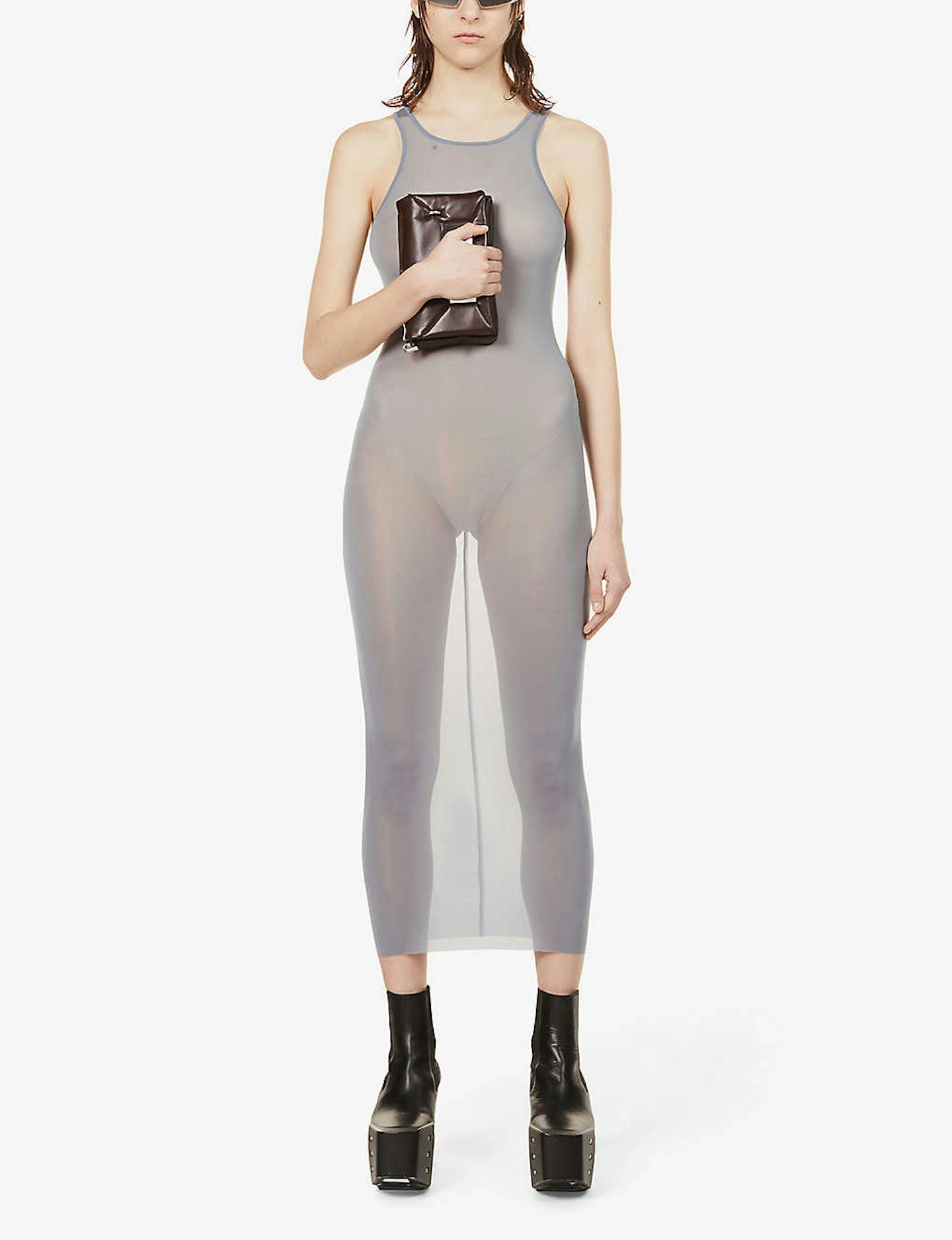 Rick Owens, Semi Sheer Racerback Dress