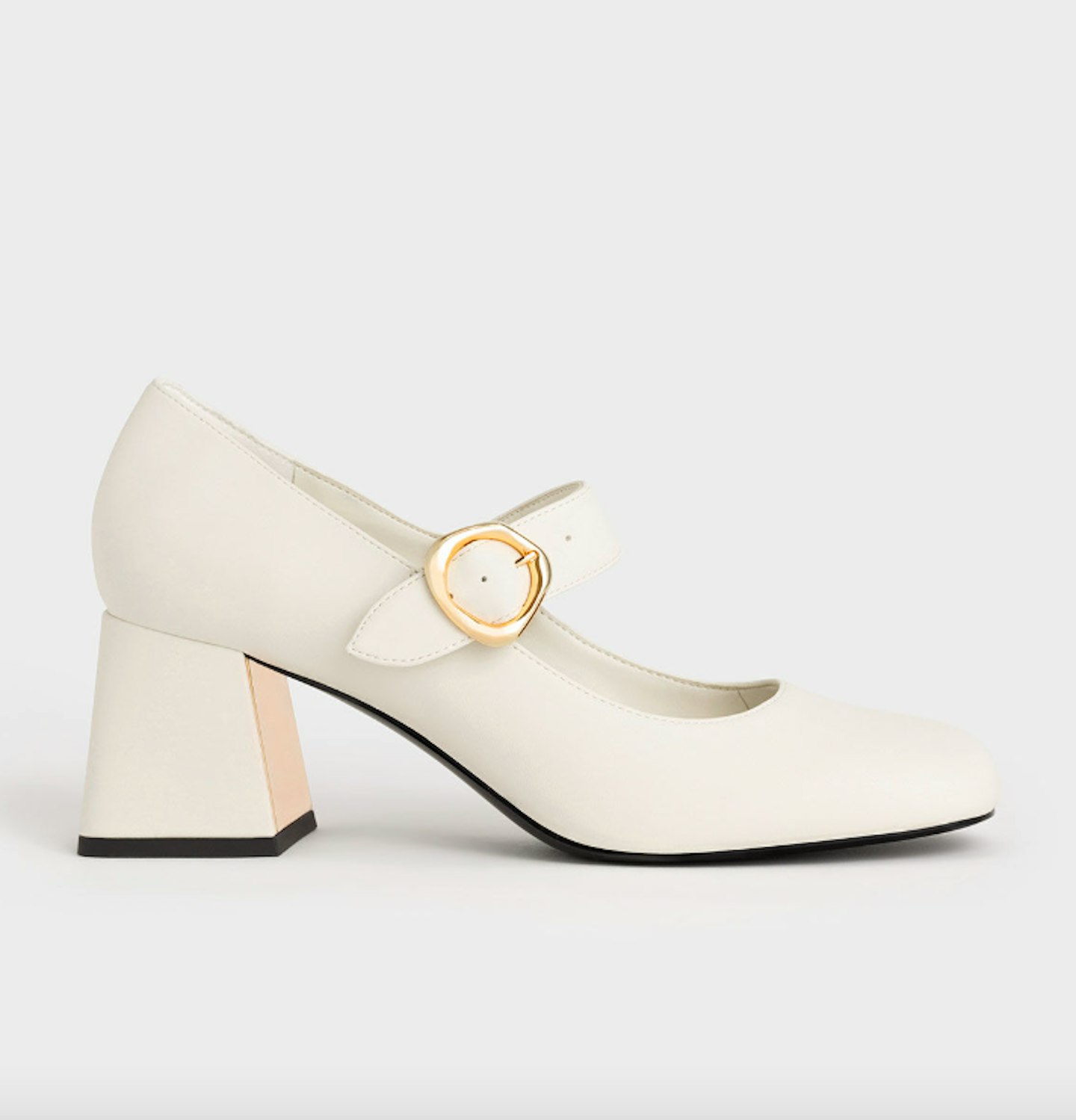 Buckled Mary-Jane Pumps