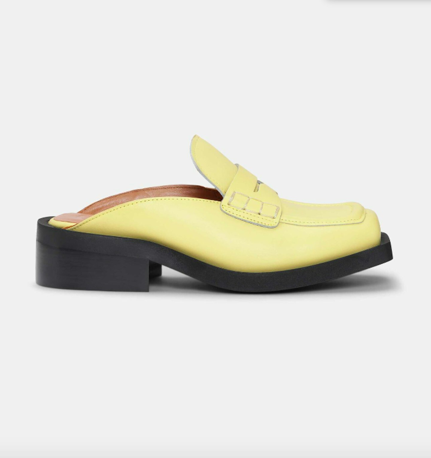 Ganni, Square-Toe Backless Loafers