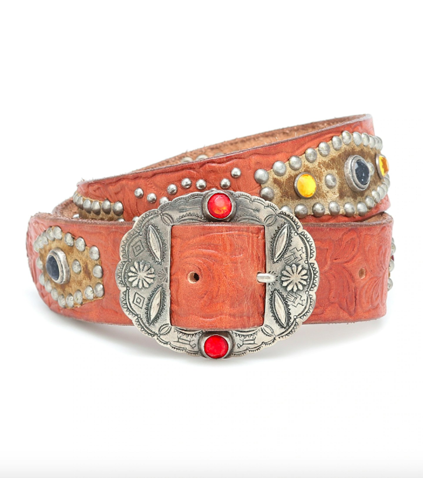 Golden Goose, Texas Rodeo Embellished Leather Belt