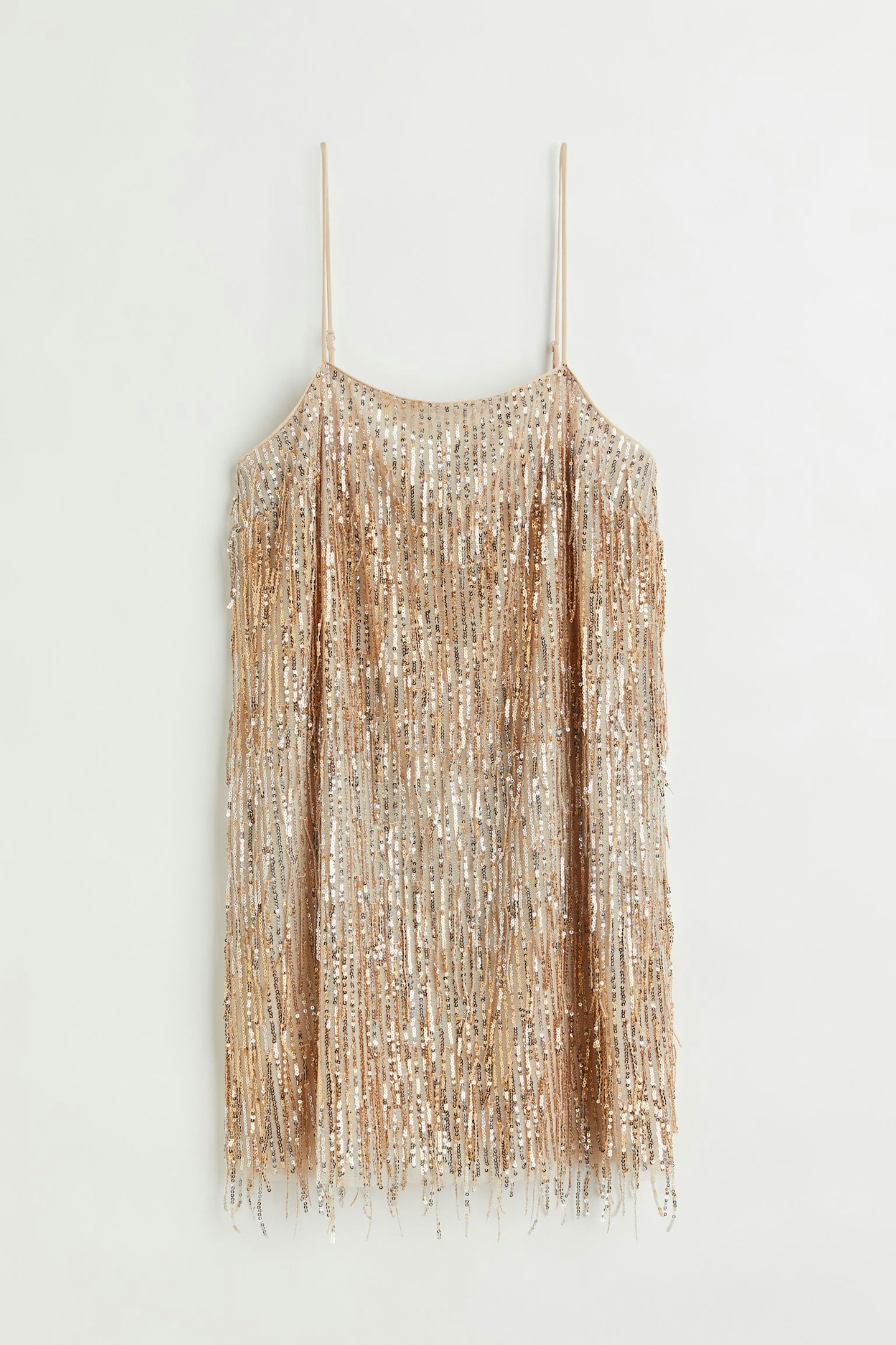 H&M, Fringe-Hem Sequinned Dress, £39.99