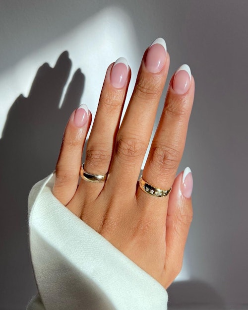French manicure wedding nails