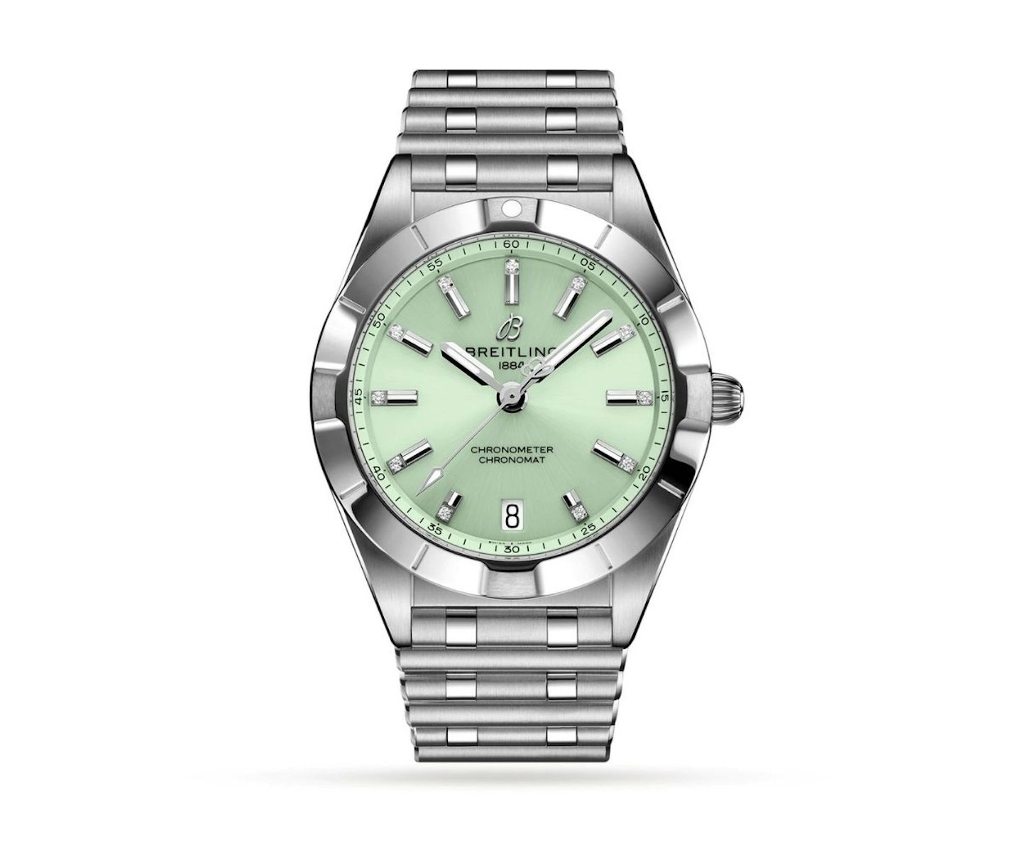 watch with green dial