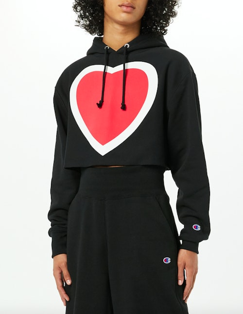 Rafael Chaouiche, Reverse Weave Cropped Cut-Off Hoodie