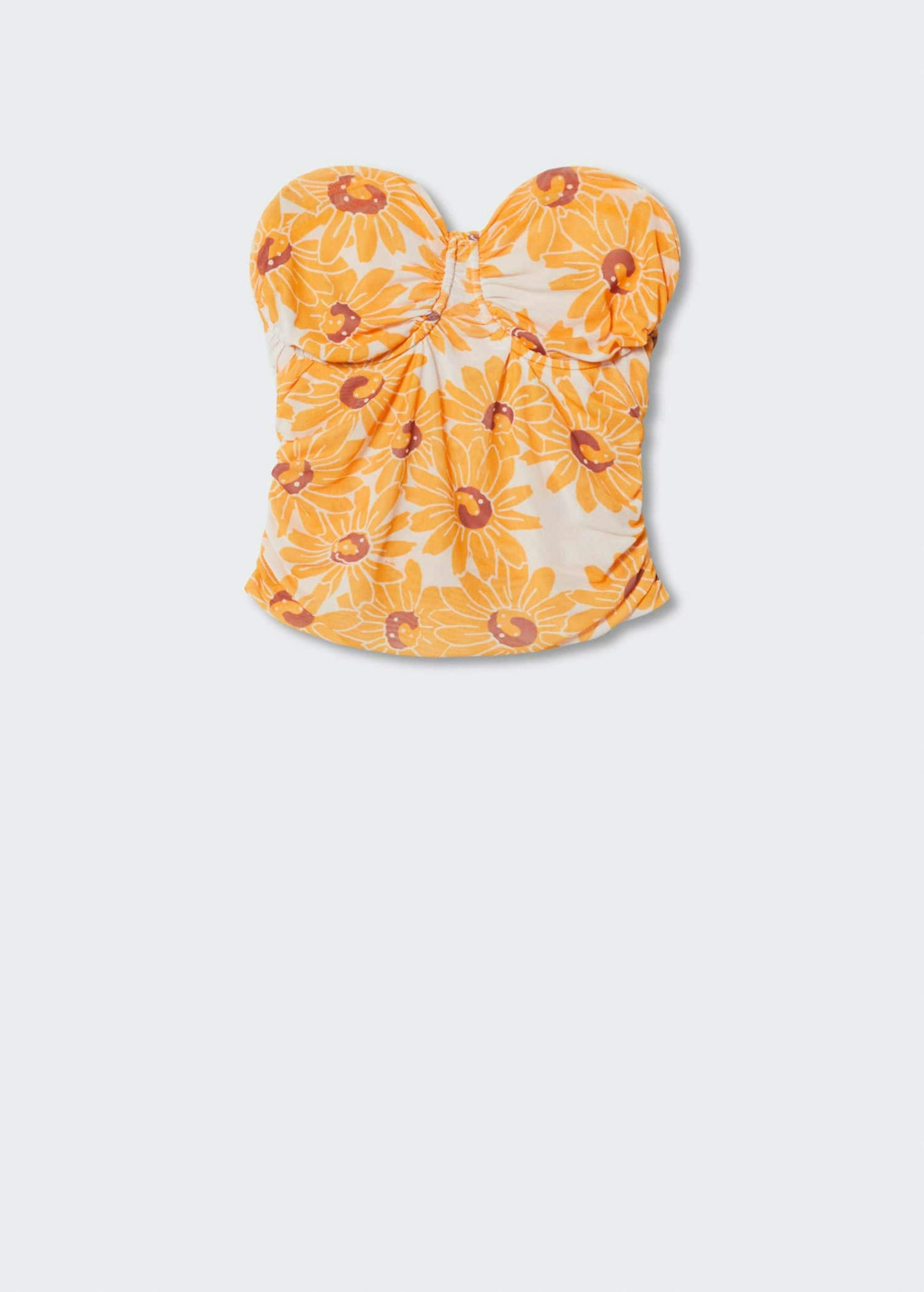 Mango, Floral Crop Top