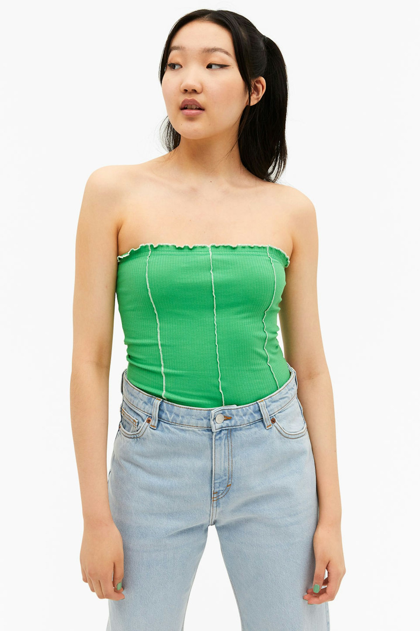 Strapless Tube Top curated on LTK  Bandeau top outfits, Tube top outfits,  Top summer outfits
