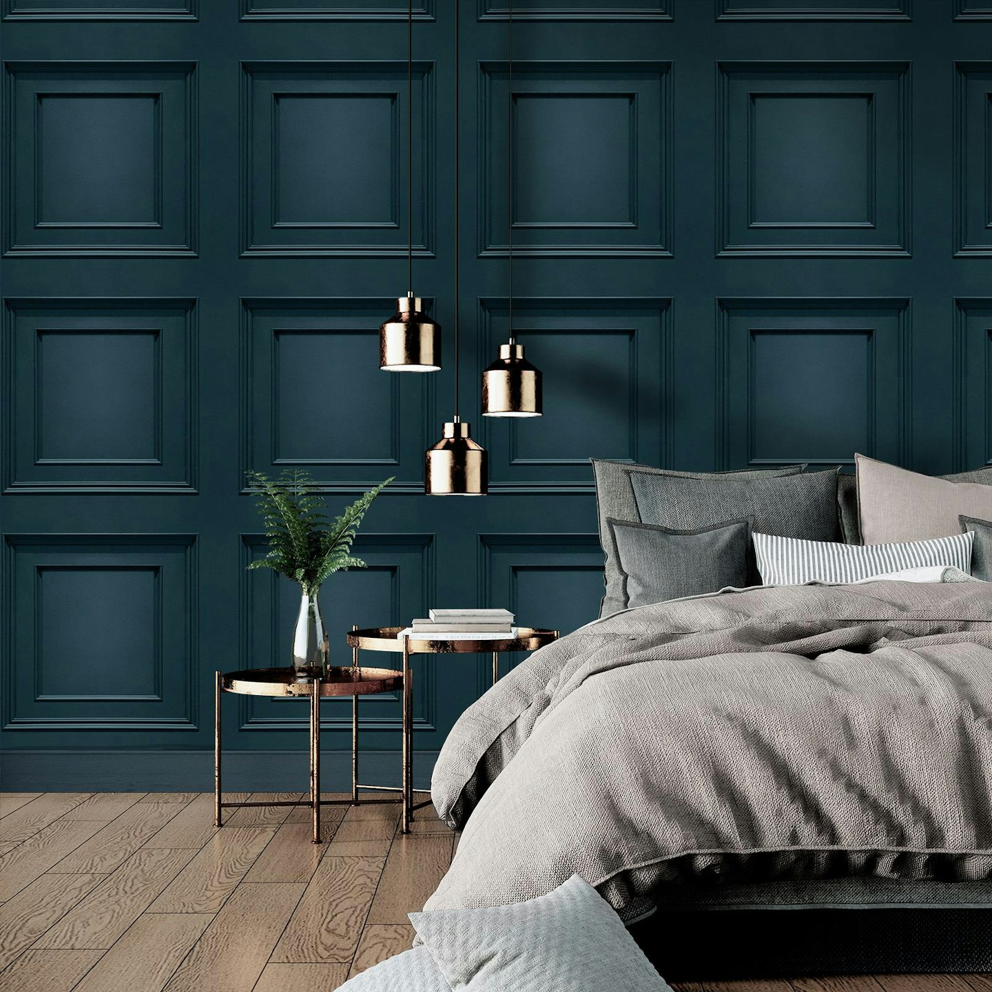 Belgravia Wood Panel Wallpaper