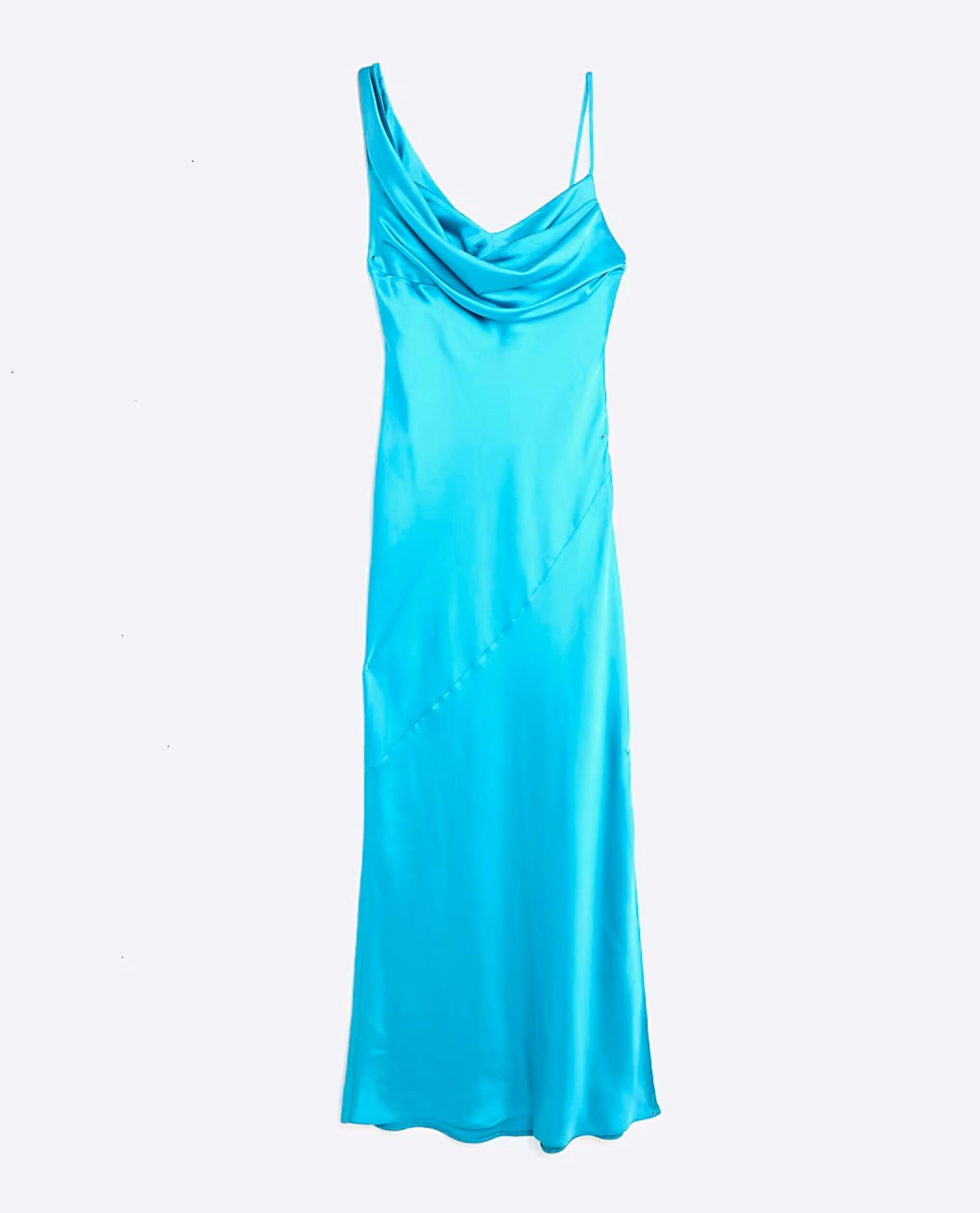 River Island, Satin Cowl Neck Maxi Slip Dress