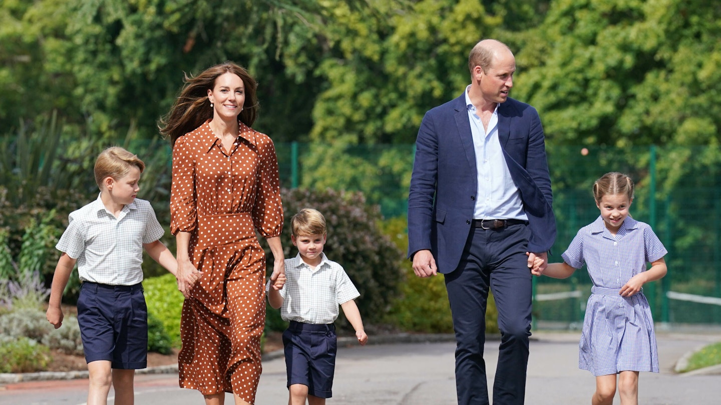 kate and william taking kids to school