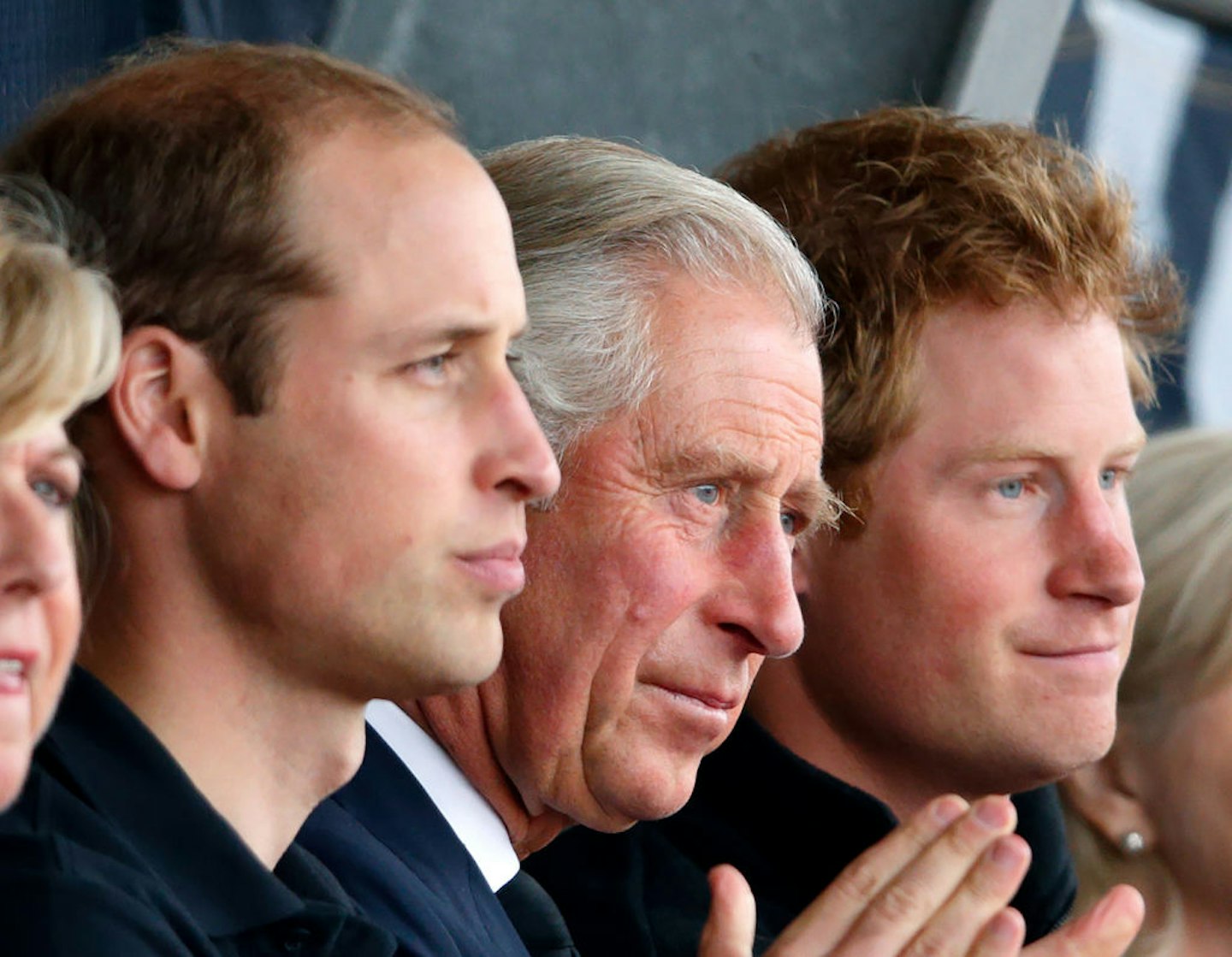 King Charles III, Prince William and Prince Harry
