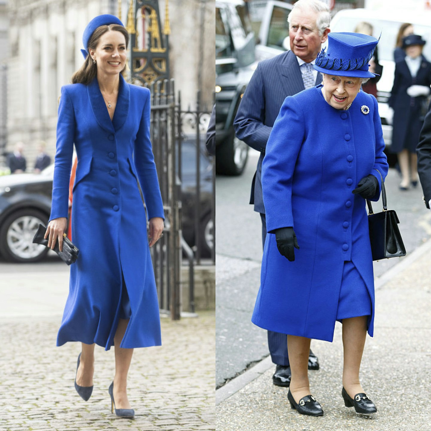 Queen Elizabeth II Style Influence Kate Middleton Meghan Markle