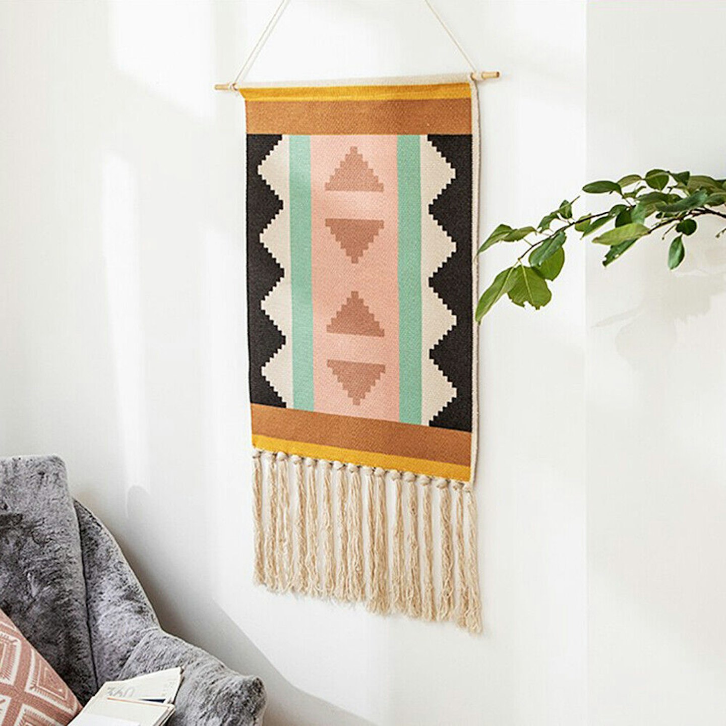 Macrame Woven Wall Hanging Tapestry