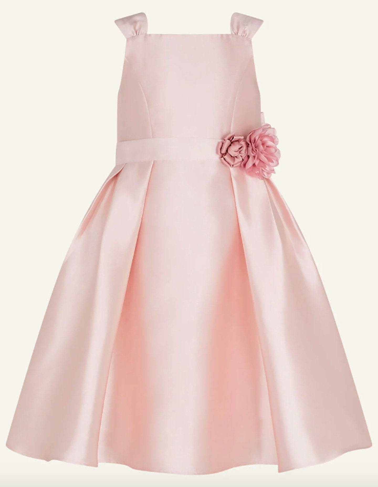 Audrey Duchess Twill Bridesmaids Dress Pink