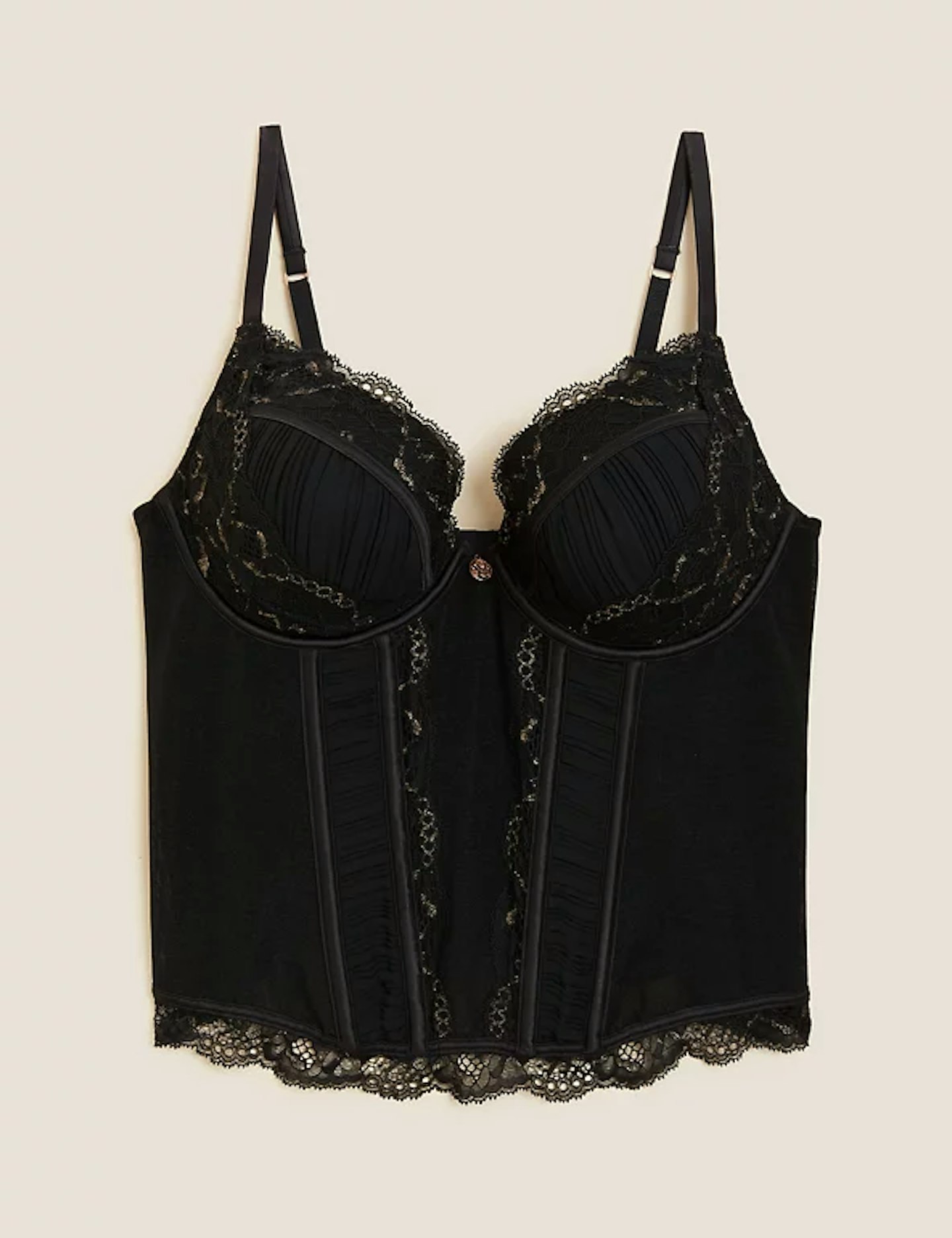M&S, Pleat & Lace Corset A-E