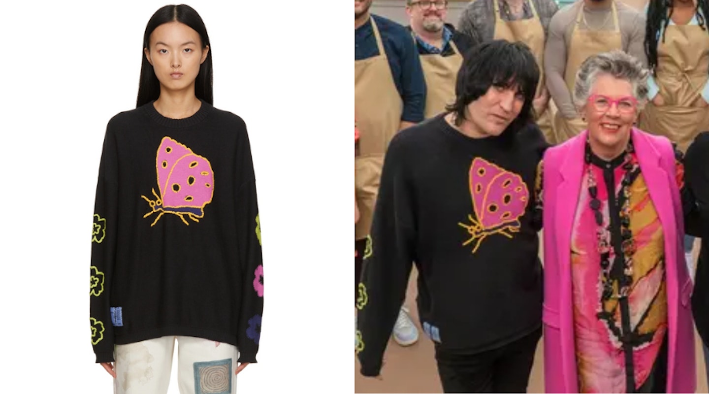 Noel Fielding's MCQ Butterfly Sweater