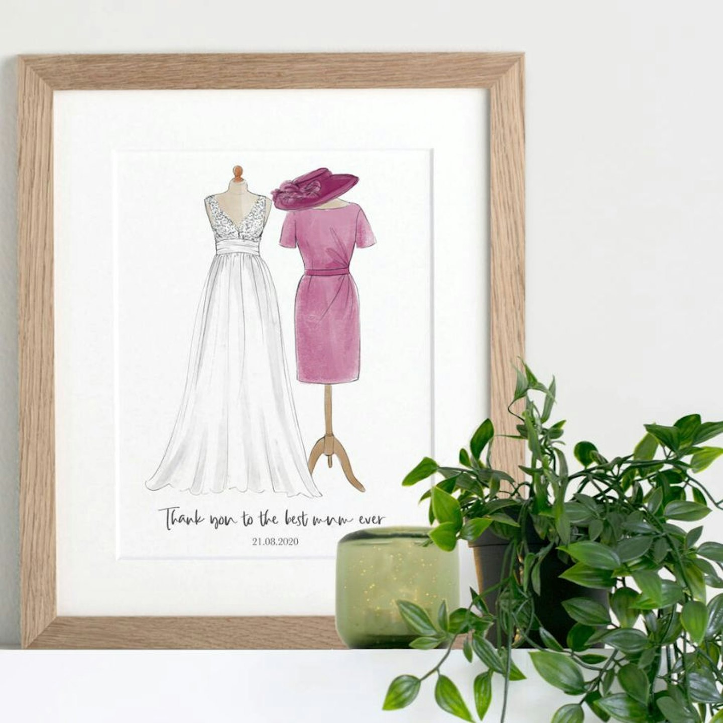 Not On The High Street Mother Of The Bride Or Bridesmaid Illustration