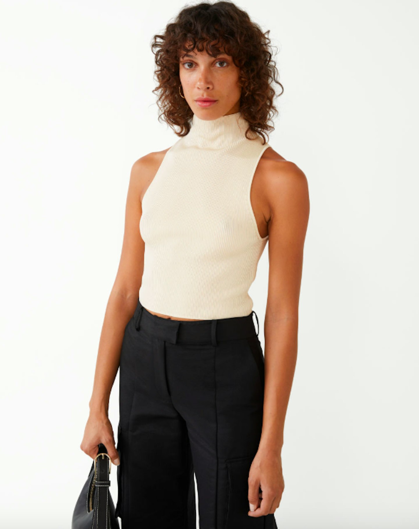 & Other Stories, Sleeveless Knit Crop Top