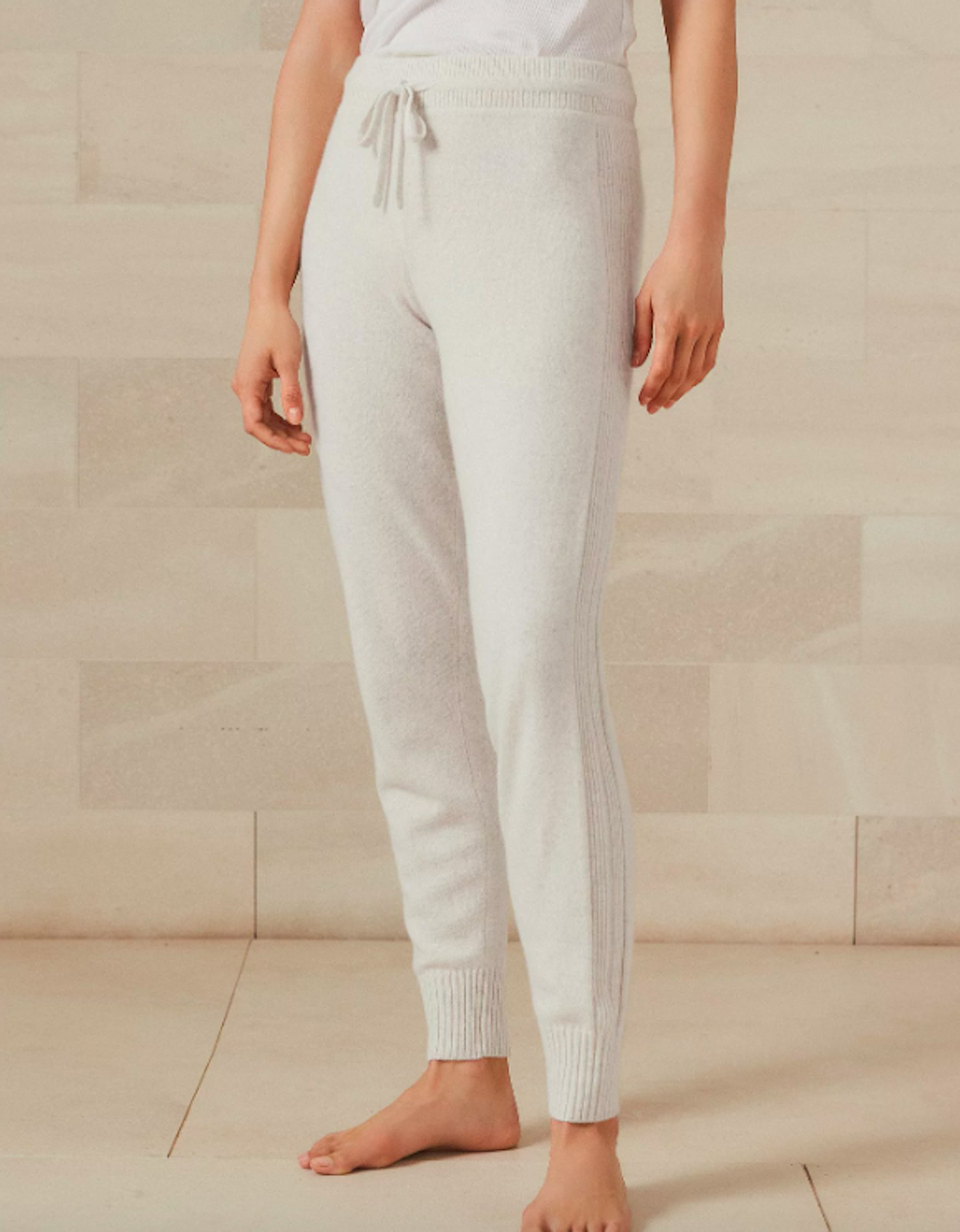 The White Company, Rib-Trim Cashmere Joggers