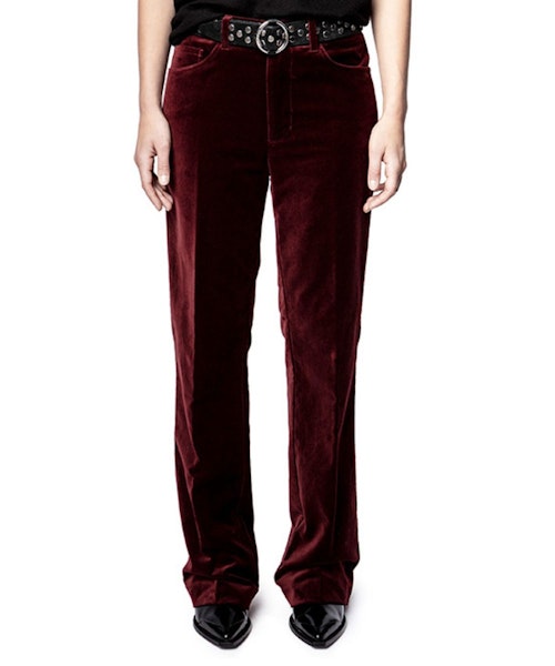 Zadig & Voltaire, Pistol Velvet Pantalon Bourdaeux