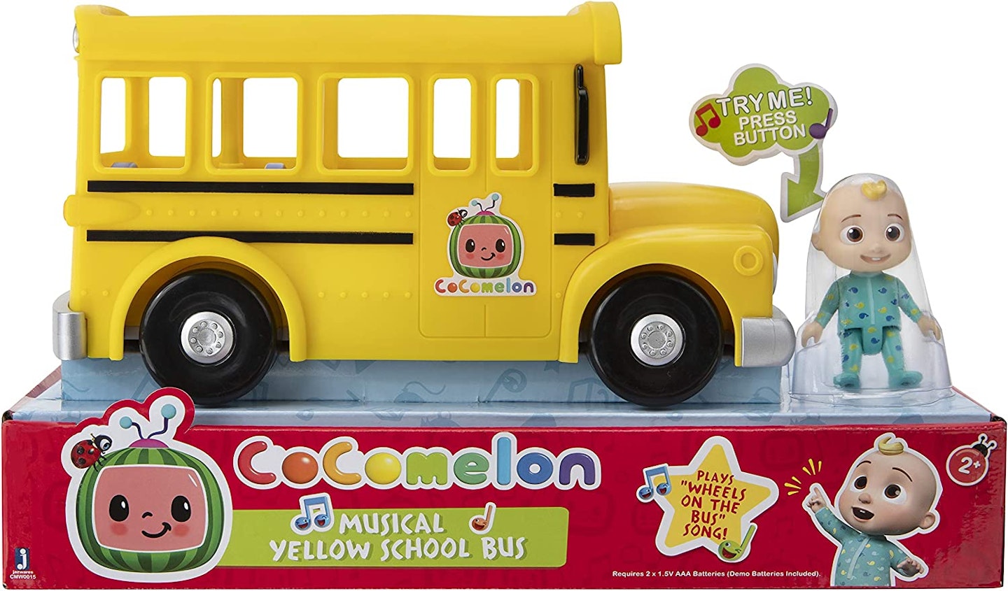Cocomelon Musical Yellow School Bus Learning Toy